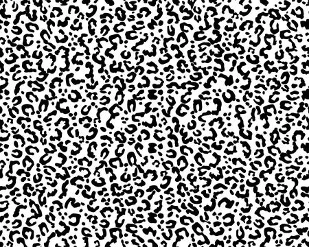 Seamless pattern of leopard leather, fashionable print Stock Illustration