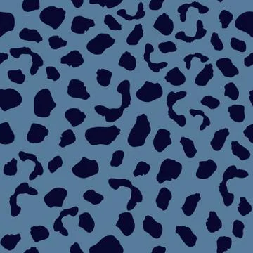 Seamless pattern with leopard skin. Abstract animal fur wallpaper. Stock Illustration