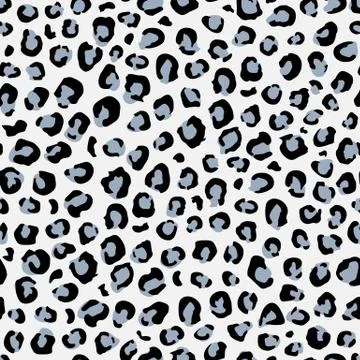 Seamless pattern with leopard skin Stock Illustration