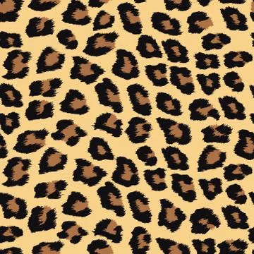 Seamless pattern with leopard skin 스톡 일러스트