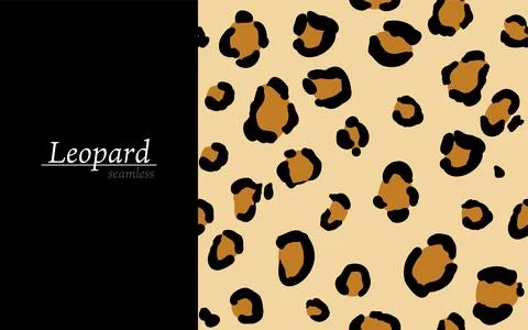 Seamless pattern: leopard vector illustration イラスト素材