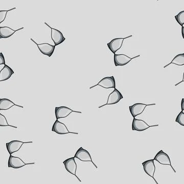 Seamless pattern lette bra modern cartoon vector Stock Illustration
