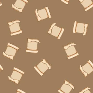 Seamless pattern letter papyrus parchment cartoon vector Illustrazione stock