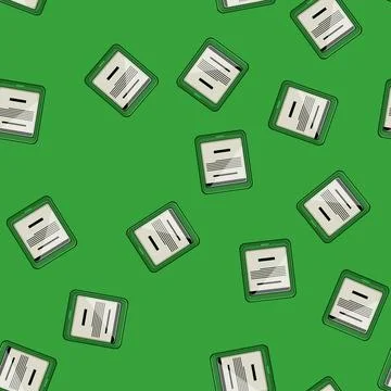 Seamless pattern library ebook reader cartoon vector イラスト素材