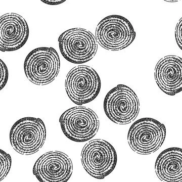 Seamless pattern licorice candy natural sketch hand drawn Stock Illustration
