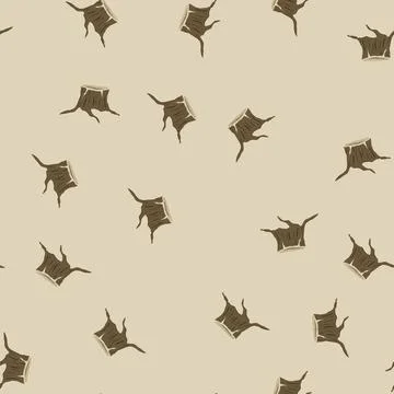 Seamless pattern life stump cartoon vector Illustrazione stock