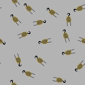 Seamless pattern lifting crane hook cartoon vector Stock Illustration