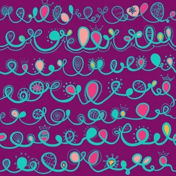 Seamless Pattern with Ligature. イラスト素材