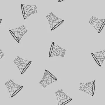 Seamless pattern light basketball hoop cartoon vector イラスト素材