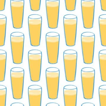 Seamless pattern with light beer Stock Illustration