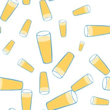 Seamless pattern with light beer Stock Illustration