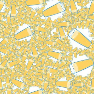 Seamless pattern with light beer Stock Illustration