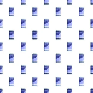 Seamless pattern with light blue beverage cans Stock Illustration