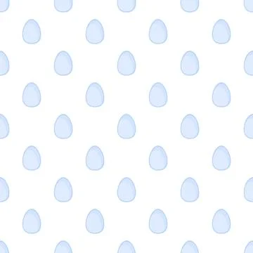 Seamless pattern with light blue easter eggs 스톡 일러스트