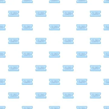 Seamless pattern with light blue price coupon tickets Stock Illustration