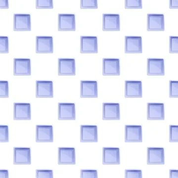 Seamless pattern with light blue square tiles 스톡 일러스트