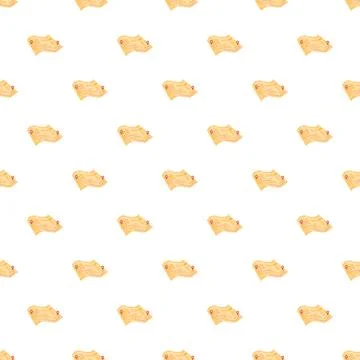 Seamless pattern with a light brown travel map Stock Illustration