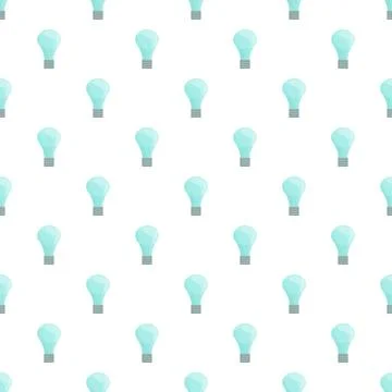 Seamless pattern of light bulbs representing ideas and innovation Stock Illustration