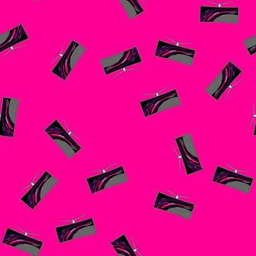 Seamless pattern light curved screen cartoon vector イラスト素材