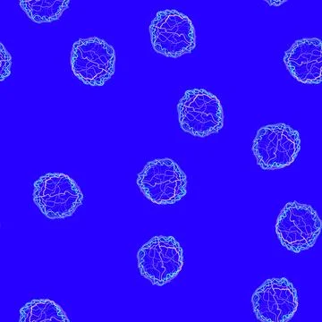 Seamless pattern light electric orb cartoon vector Stock Illustration