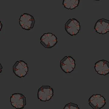 Seamless pattern light fire ball cartoon vector Stock Illustration