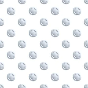 Seamless pattern with light gray stars on white background Illustrazione stock