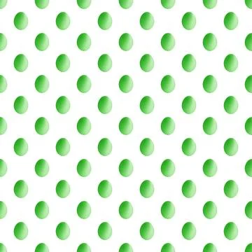 Seamless Pattern of light green Egg on white background Stock Illustration