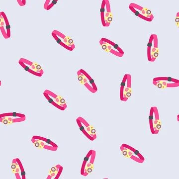Seamless pattern light headlamp flashlight cartoon vector 库存插图