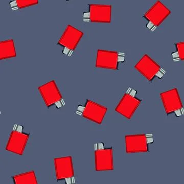 Seamless pattern light lighter fire cartoon vector Stock Illustration