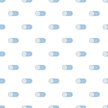 Seamless pattern with light mode user interface switch Illustrazione stock