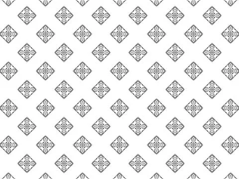 Seamless pattern with light squares and ovals on a white background Stock Illustration