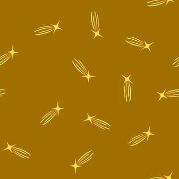Seamless pattern light star shoot cartoon vector イラスト素材