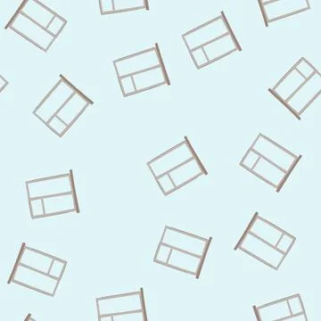 Seamless pattern light window frame cartoon vector イラスト素材