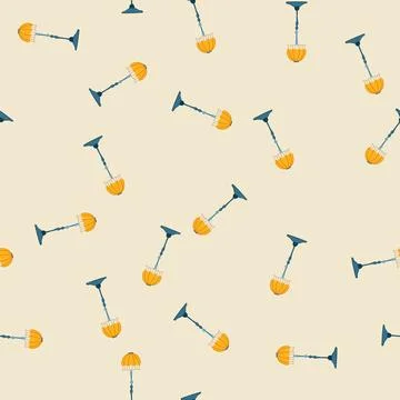 Seamless pattern lighting torchere cartoon vector Stock Illustration