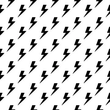 Seamless pattern with lightning design Illustrazione stock