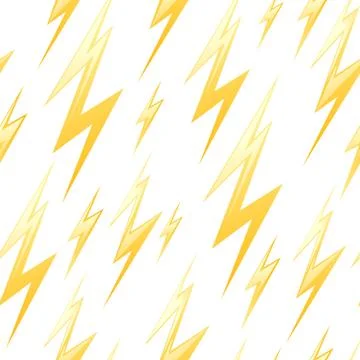 Seamless pattern with lightning. Illustrazione stock