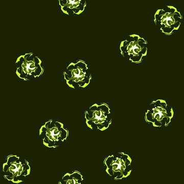 Seamless pattern lightning impact vfx cartoon vector Stock Illustration