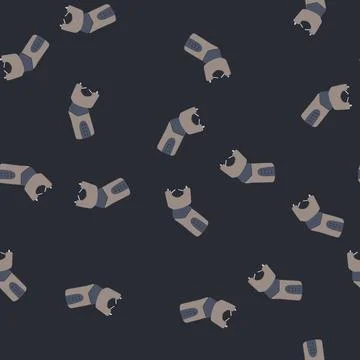 Seamless pattern lightning taser gun cartoon vector Illustrazione stock