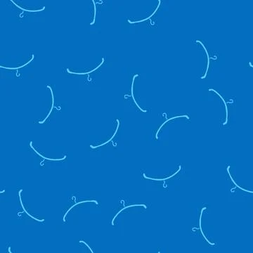 Seamless pattern lightweight hanger plastic cartoon vector Ilustração Stock