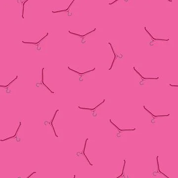 Seamless pattern lightweight hanger plastic cartoon vector Stock Illustration