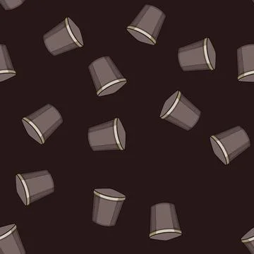 Seamless pattern lightweight laundry basket plastic cartoon vector Stock Illustration