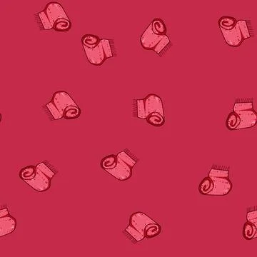 Seamless pattern lightweight throw blanket cartoon vector Stock Illustration