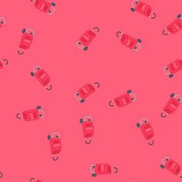 Seamless pattern lightweight trolley bag cartoon vector Stockillustratie