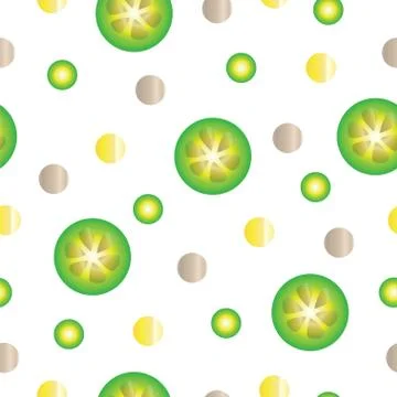 Seamless pattern with lime fruit vector - paper pattern Stock Illustration