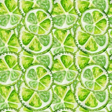 Seamless pattern with lime. Stock Illustration