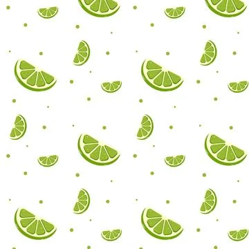 Seamless pattern with lime. vector illustration Stock Illustration