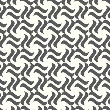 Seamless pattern line and curve vector background Stock Illustration