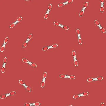 Seamless pattern line clothespin cartoon vector Stock Illustration