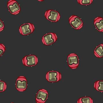 Seamless pattern line helmet welding cartoon vector Illustrazione stock