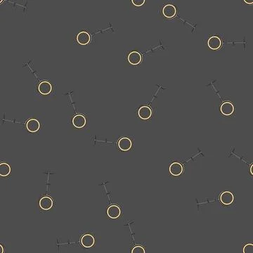 Seamless pattern line light ring cartoon vector Stock Illustration